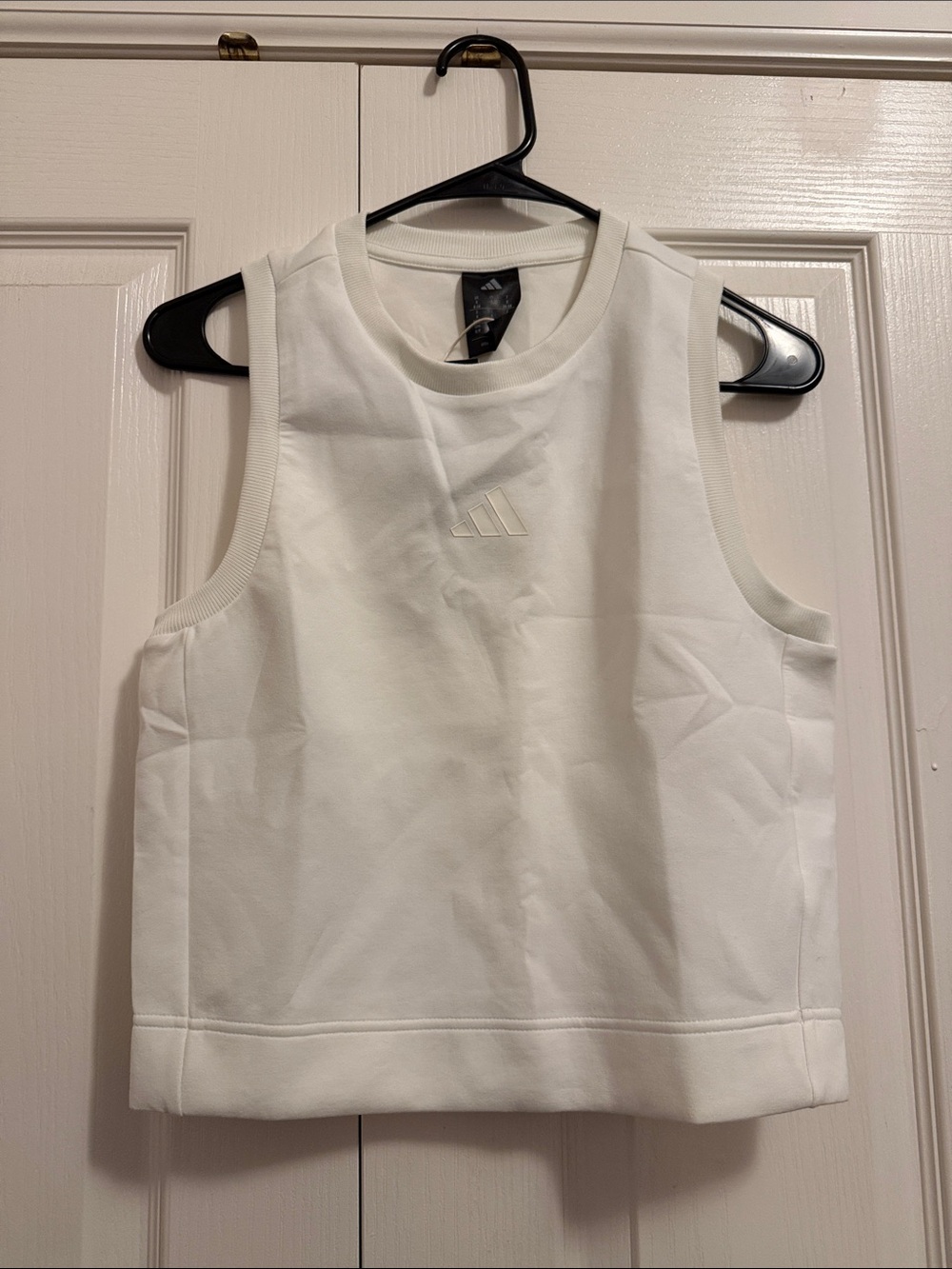 Adidas Soft Lux White Sleeveless Tank